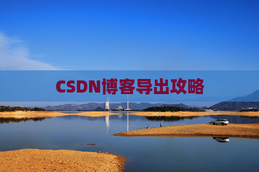 CSDN博客导出攻略
